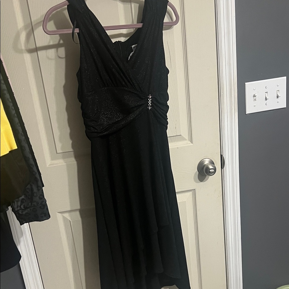 Studio 1940  Black High Low Dress